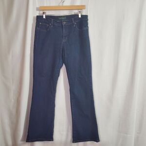 Ralph Lauren, Lauren Jeans Co.  Dark Wash Flare Leg Jean Size 8